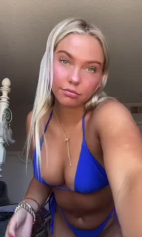 bikini blue eyes dancing clip