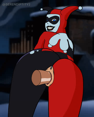 Harley Quinn getting railed on a rooftop (Serendiptity2) [Batman TAS]