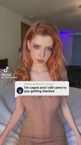 boobs caption redhead teen tiktok clip