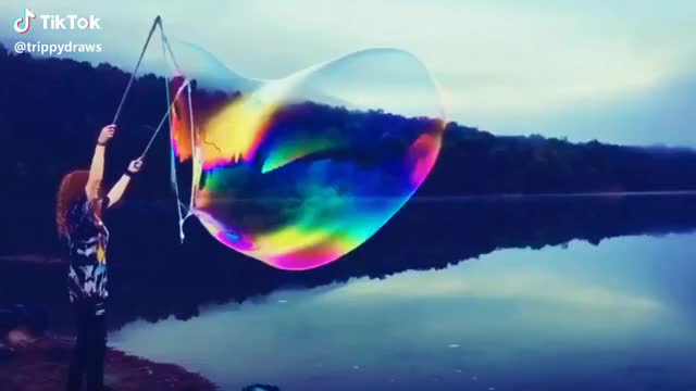 Blowing Bubble Babies✨ #tiktok #asethetic #art #calm #cool #wow
