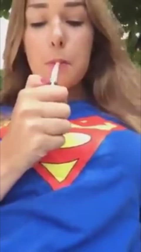 French Supergirl Smoker