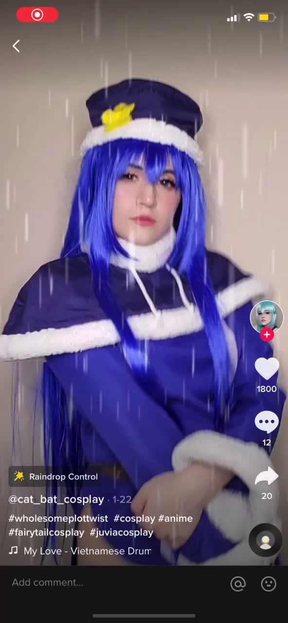 Sexy Juvia cosplay dance moves
