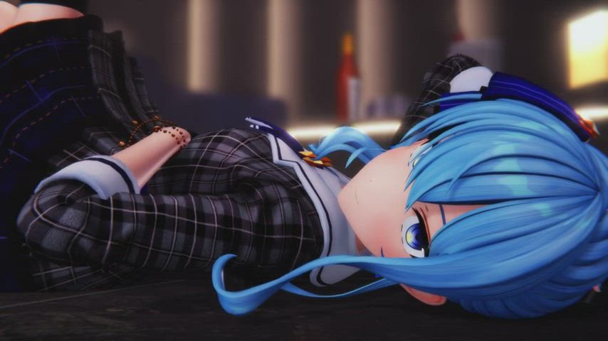 Suisei's nopan dance MMD