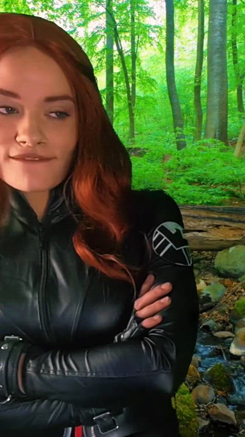 Black Widow says thanks with a blowjob (nicolesuckscock)[The Avengers]