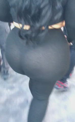 Ass Booty Leggings Public Thick clip