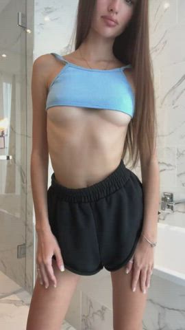 Long Hair Skinny Small Tits Tall Teen clip
