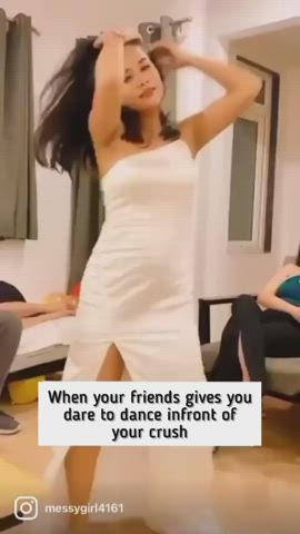 dancing desi indian model party tiktok clip