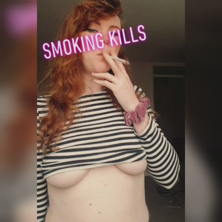 Femdom Goddess Redhead Smoking Worship clip