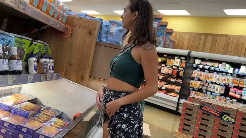 Piper_quinn's areolas boobs flashing grocery store nipples public pussy tits titty
