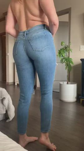 ass jeans strip clip