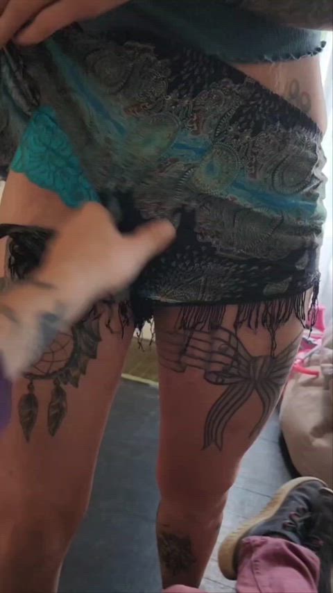 Smokey Meadows - tattooed hotwife riding cock infront of my husband 😝