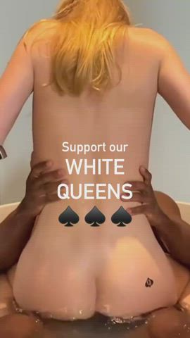 african american bbc bathtub blonde caption cowgirl interracial riding tattoo white