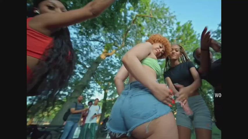 afro booty shorts clip