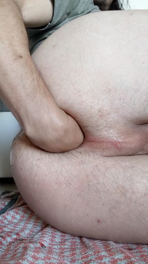 Satisfying my hole with my fist