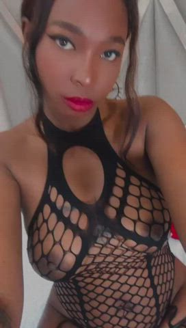 Big Tits Camgirl Curvy Ebony Latina Lingerie MILF Nipples Seduction clip