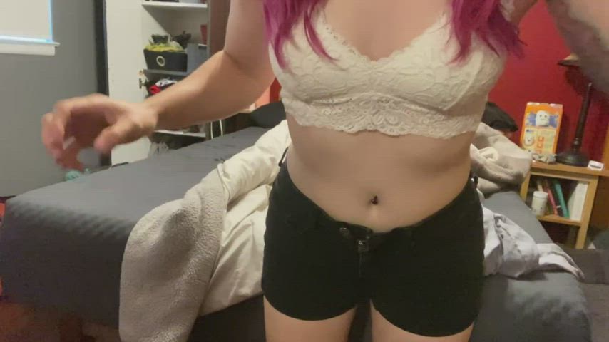 Cum see more baby I’m horny! Let’s play in a strip tease /mutual masterbation