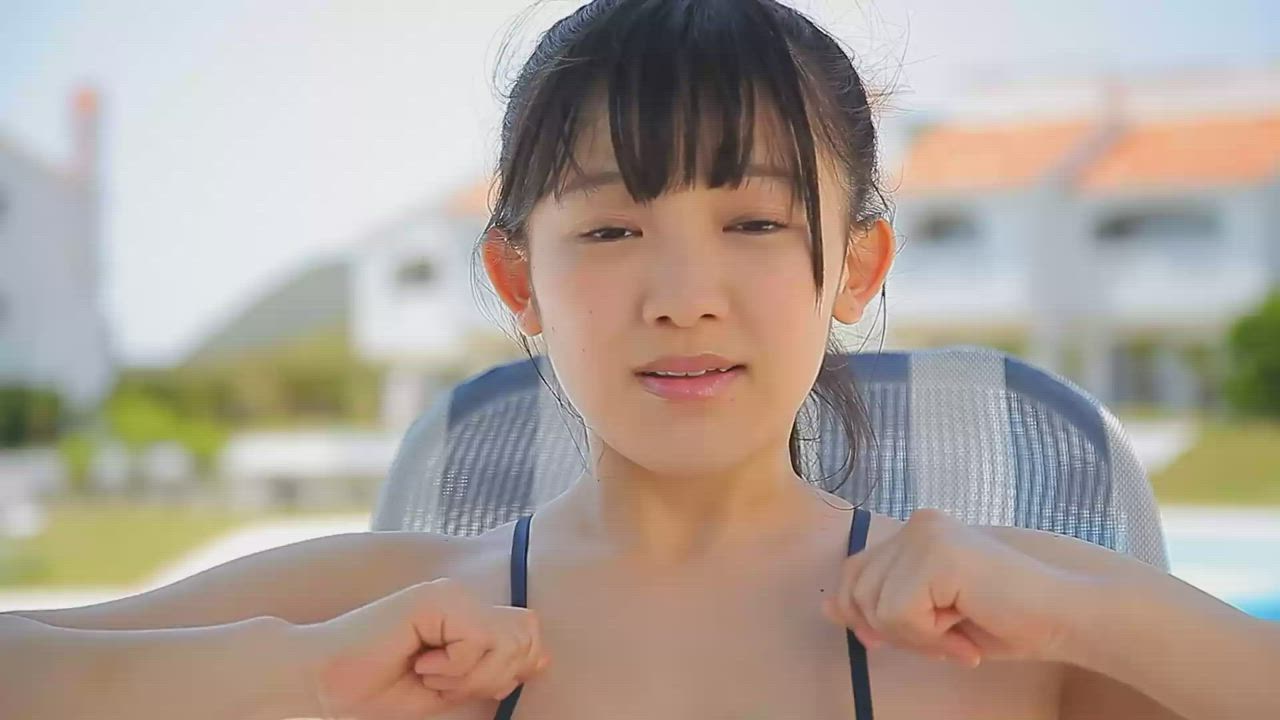 Bouncing Tits Cute Huge Tits Japanese Swimsuit Tease clip