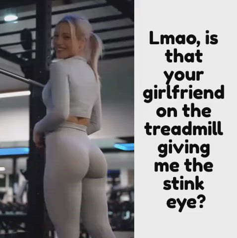 Stealing boyfriends at the gym is easy for her