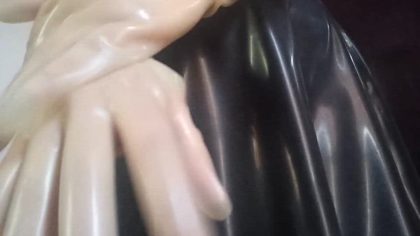 femdom latex latex gloves clip