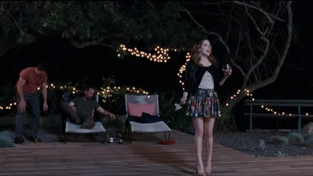 Anna Kendrick - Digging for Fire (2015) - in skirt outside, then stripping down to