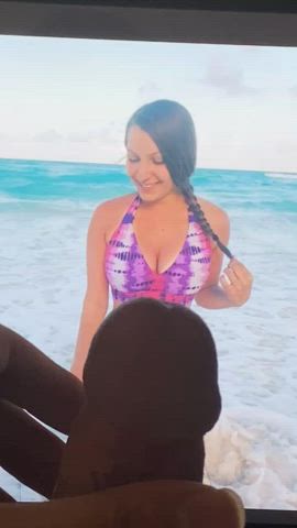 beach big tits bikini jerk off tribute clip
