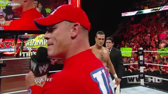Raw - Bret Hart confronts WWE Champion Alberto Del Rio