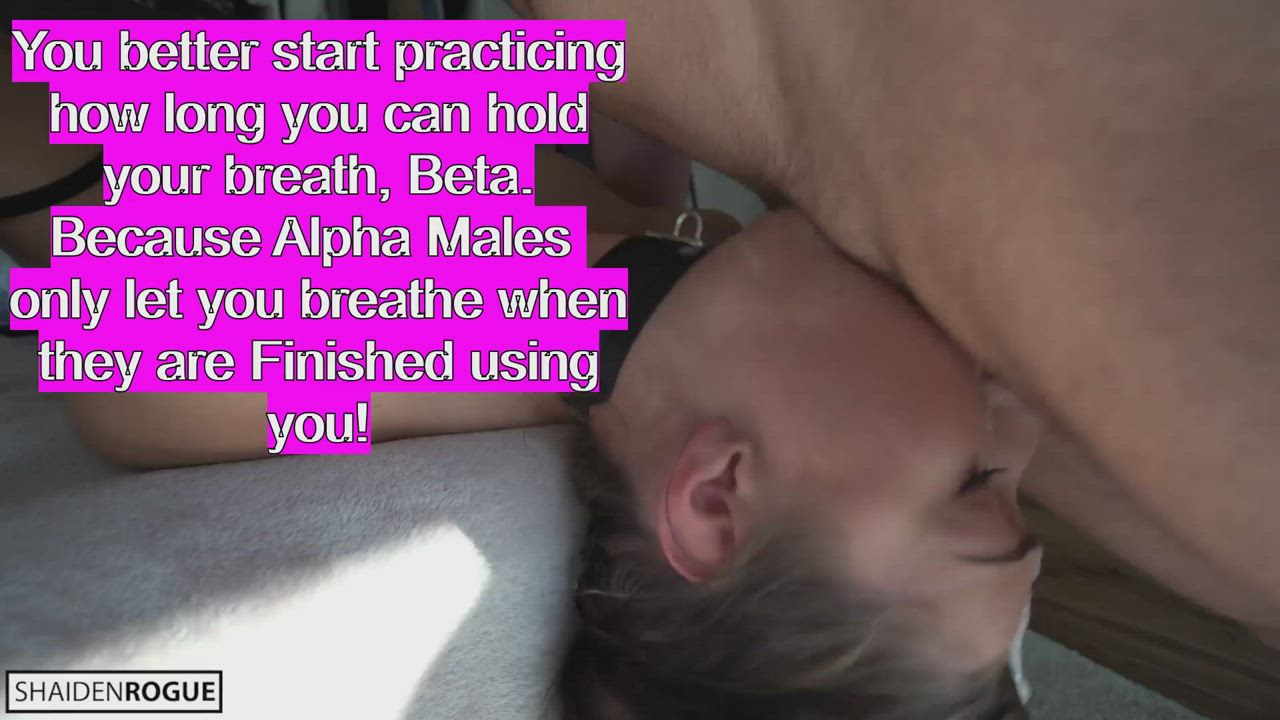 You better start practicing how long you can hold your breath!