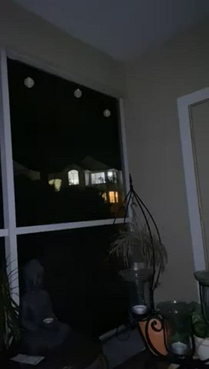 giving my neighbors a late night squirt show [gif] (oc)