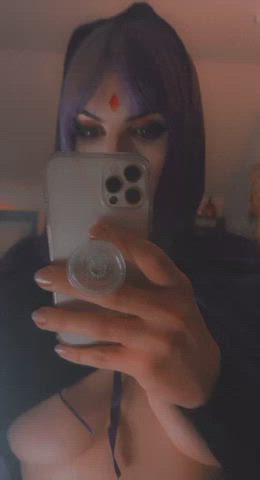 cosplay purple bitch raven clip