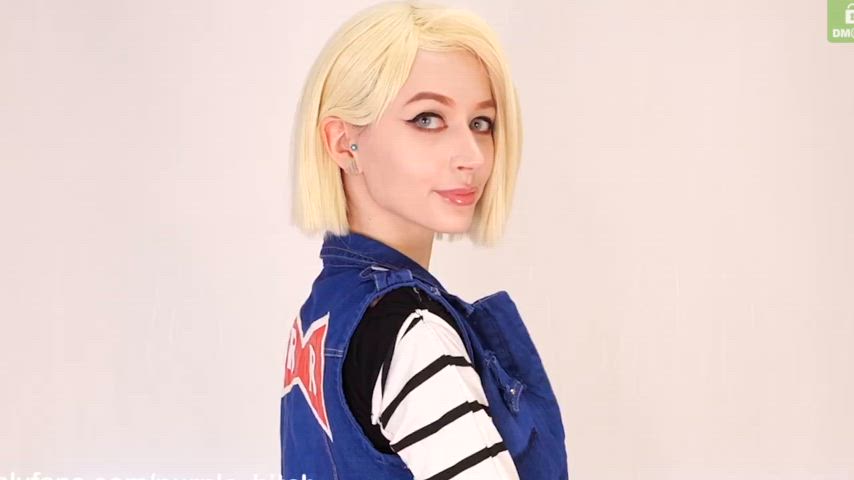 Android 18 from Dragon Ball (Purple Bitch)