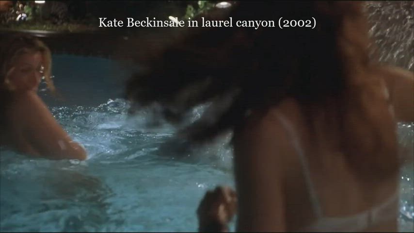 Kate Beckinsale Kissing Swimming Pool Threesome clip