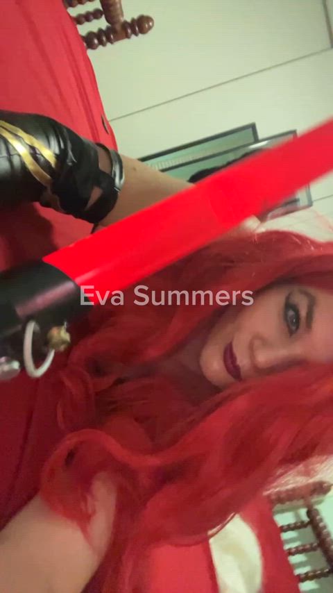 Mara Jade Star Wars Cosplay Leather Lingerie Pawg Big Booty Shaking Tease GIF by