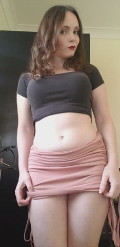 big tits brunette clothed onlyfans pale petite pussy skirt upskirt clip