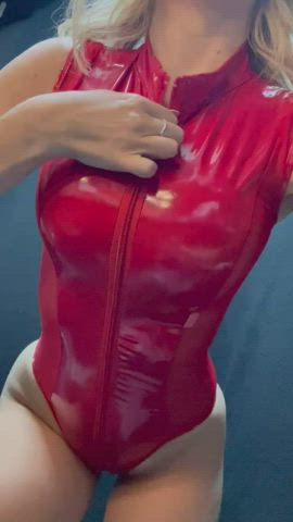 boobs cleavage clothed latex tits clip