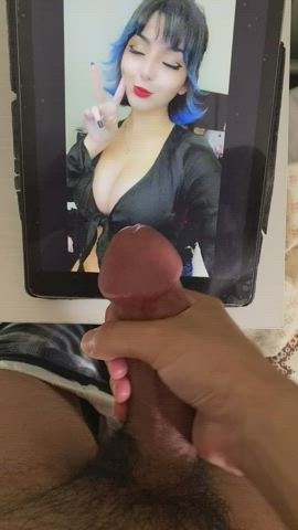 big dick cum cumshot male masturbation moaning thick cock tits tribute clip