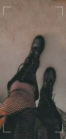 Boots Boyfriend Dildo Fishnet Pegging Strap On clip