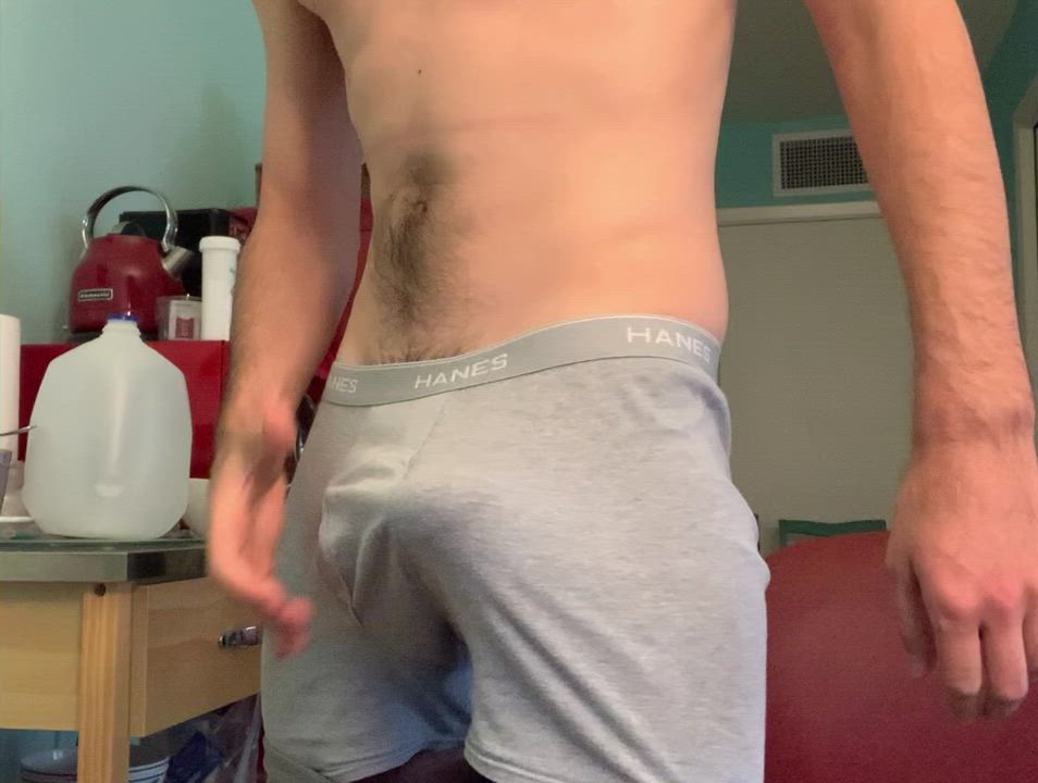 Cumming hard in my boxers…want to do this again with a bigger load..