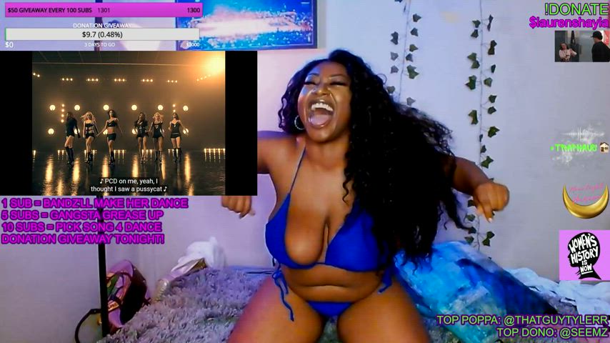 african american bbbw big tits bikini huge tits natural tits nipslip clip