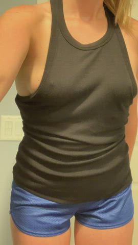 I’ll call this my new favorite Titty Tuesday tank top!