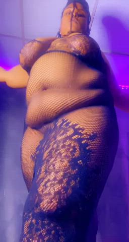 BBW Domme Fishnet Thick clip