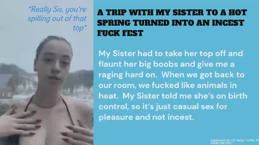 [B/S] Brother, Sister Hot Spring Trip Becomes Incest Fuck Fest