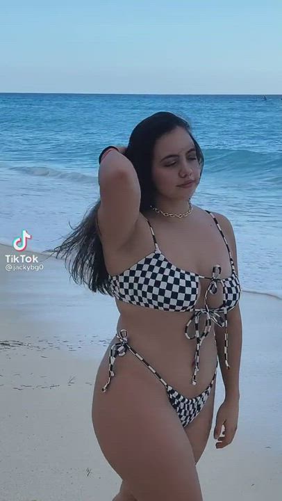 Beach Bikini Curvy Latina clip
