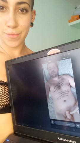 I have a loser who is with his mini dick in the air waiting to be humiliated as he