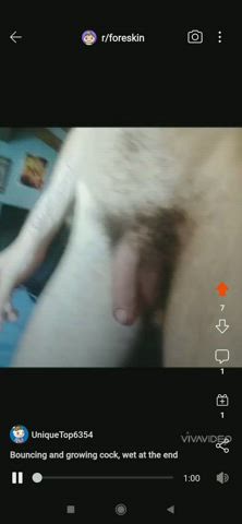 bouncing penis precum clip