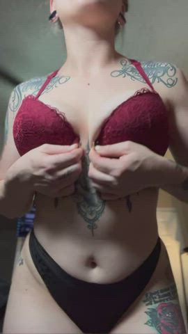 Reveal of my soft tits