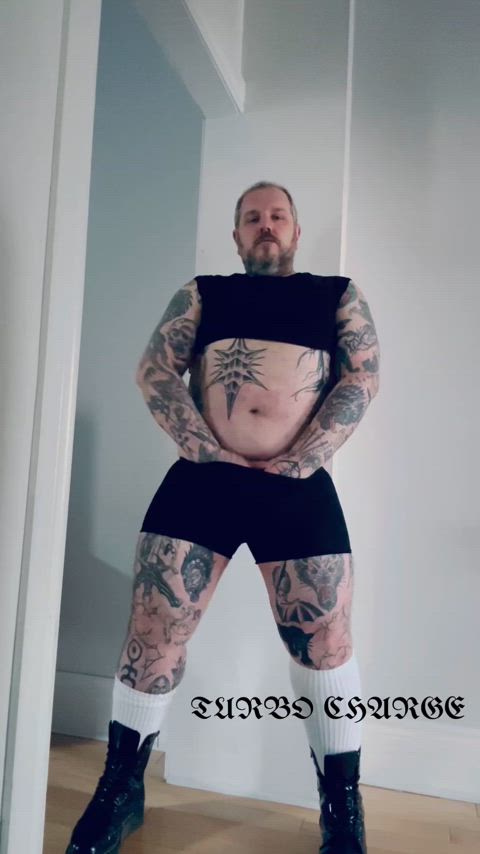 amateur bear daddy fetish muscles tattoo tattooed thick vintage clip