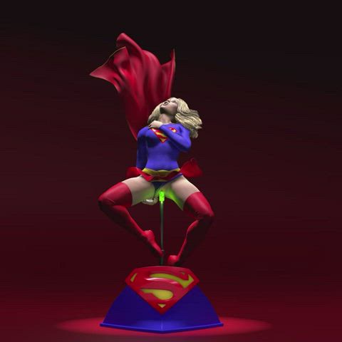 3d animation superheroine clip