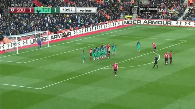 James Ward-Prowse free kick against Tottenham 9-03-2019