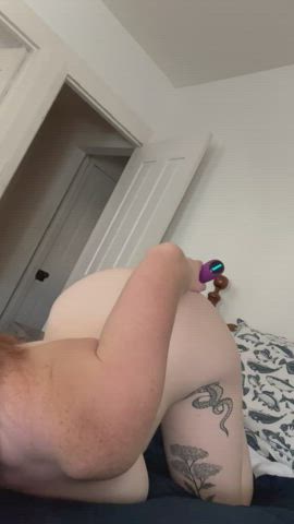 amateur big ass big tits blue eyes pale redhead tattoo vibrator clip