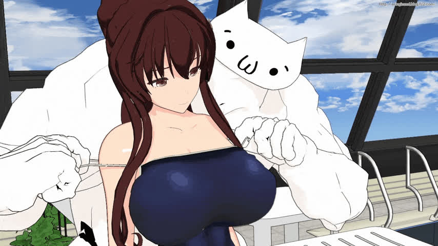 animation big tits boobs cute huge tits nsfw clip